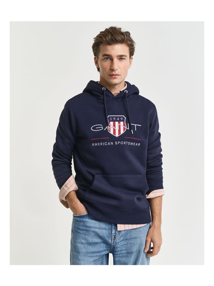 Толстовка синего цвета Gant
Толстовка синего цвета Gant