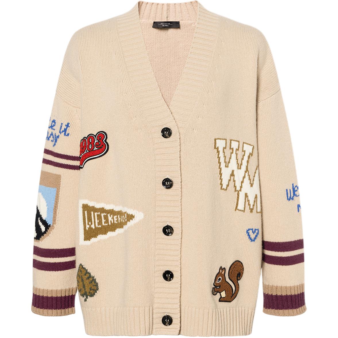 Кардиган с пуговицами и V-образным вырезом WEEKEND MaxMara, light umber
Кардиган с пуговицами и V-образным вырезом WEEKEND MaxMara, light umber