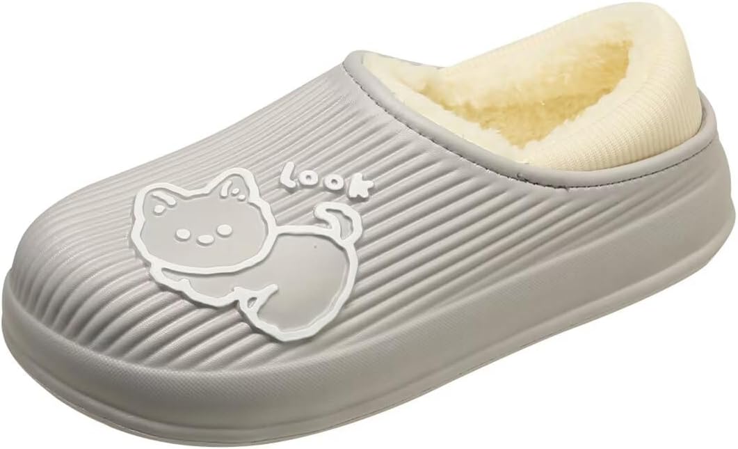 Теплые хлопковые тапочки Zonkacen с мультяшным котом для женщин и мужчин, для зимы и дома, серый
Теплые хлопковые тапочки Zonkacen с мультяшным котом для женщин и мужчин, для зимы и дома, серый