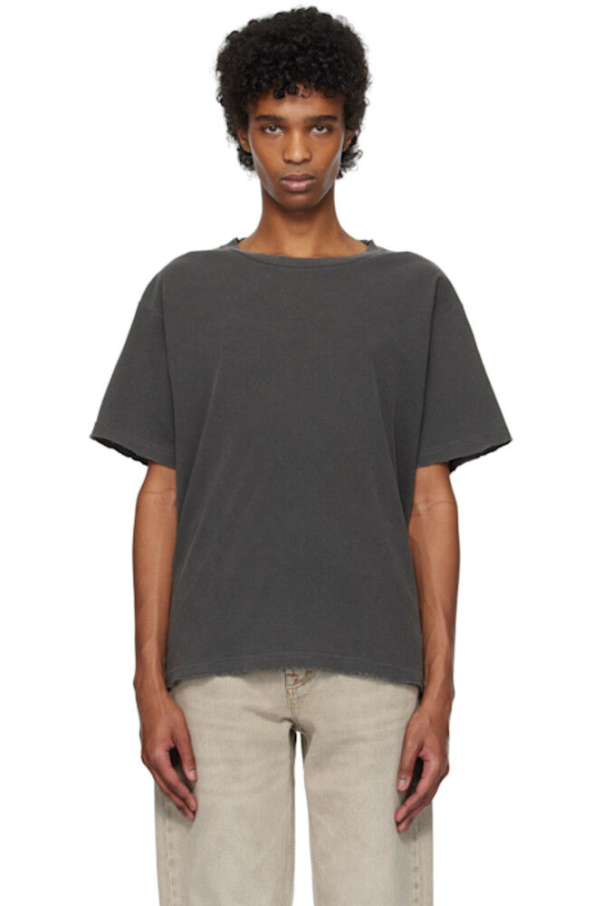 Черная укороченная футболка Folsom John Elliott
Черная укороченная футболка Folsom John Elliott