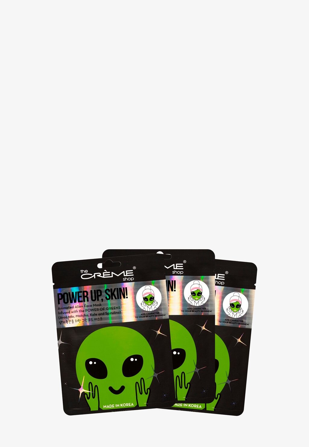 Маска для лица Power Up, Skin! Alien Anti-Oxidant Mask With Green Power (Avocad The Creme Shop
Маска для лица Power Up, Skin! Alien Anti-Oxidant Mask With Green Power (Avocad The Creme Shop