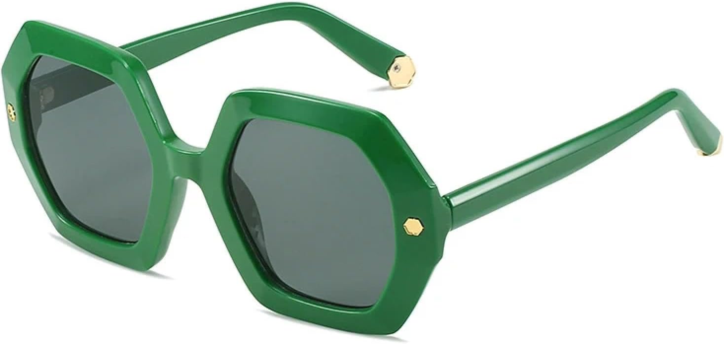 Винтажные солнцезащитные очки Polygon для женщин, модные, с металлическими заклепками, защита от УФ-излучения UV400, трендовые для мужчин, градиентные TVTBBVV, Green Green
Винтажные солнцезащитные очки Polygon для женщин, модные, с металлическими заклепками, защита от УФ-излучения UV400, трендовые для мужчин, градиентные TVTBBVV, Green Green