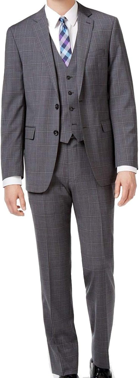 Мужской строгий клетчатый костюм Calvin Klein с двумя пуговицами и оконным стеклом, Grey
Мужской строгий клетчатый костюм Calvin Klein с двумя пуговицами и оконным стеклом, Grey