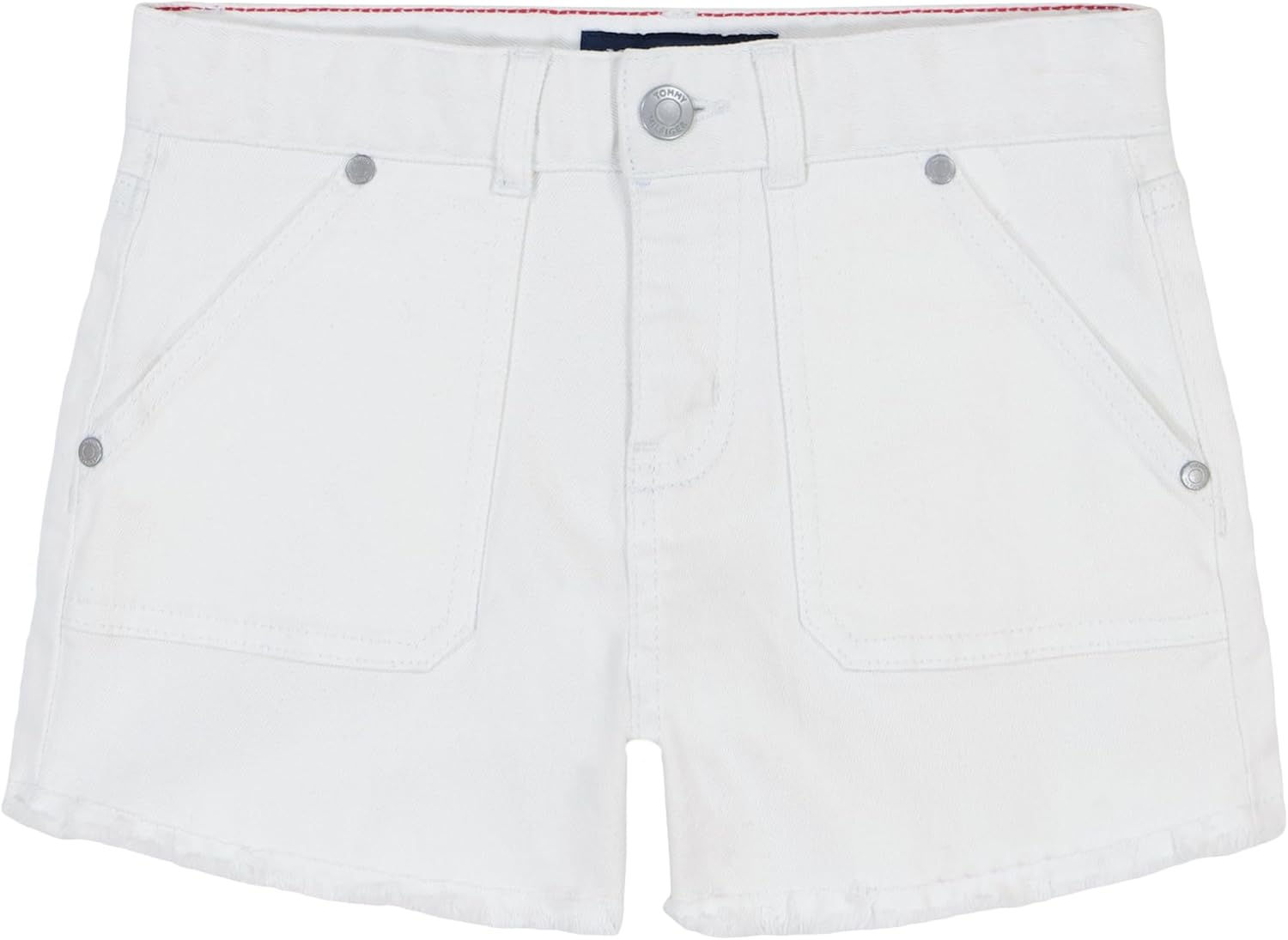 Джинсовые шорты Tommy Hilfiger для девочек с пятью карманами, застежкой на молнию и пуговицы, White/Fray
Джинсовые шорты Tommy Hilfiger для девочек с пятью карманами, застежкой на молнию и пуговицы, White/Fray