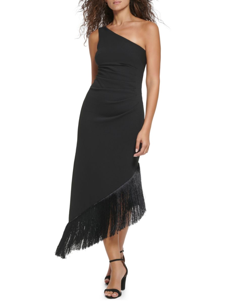 Платье-миди из крепа-скуба на одно плечо Vince Camuto, черный
Платье-миди из крепа-скуба на одно плечо Vince Camuto, черный