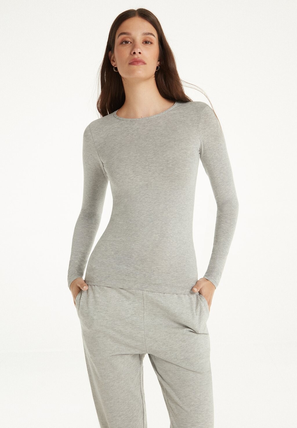 Топ с длинными рукавами STRETCH ROUND-NECK Tezenis, цвет grigio melange chiar
Топ с длинными рукавами STRETCH ROUND-NECK Tezenis, цвет grigio melange chiar