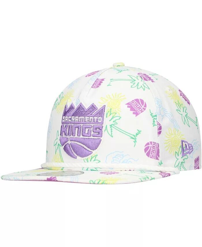 Мужская белая регулируемая кепка для гольфа Sacramento Kings Palm Trees and Waves New Era
Мужская белая регулируемая кепка для гольфа Sacramento Kings Palm Trees and Waves New Era