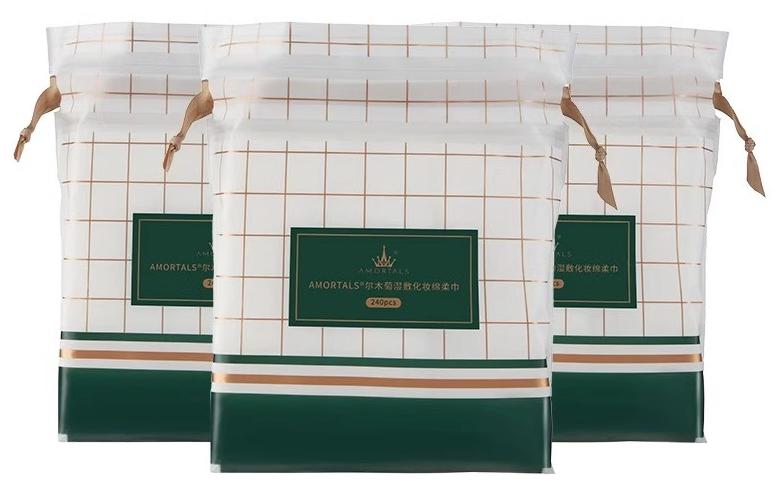 Влажные косметические ватные полотенца AMORTALS
Влажные косметические ватные полотенца AMORTALS