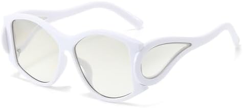 Панк-солнцезащитные очки для мужчин, большие солнцезащитные очки «кошачий глаз» для женщин, стимпанк-солнцезащитные очки, модные очки неправильной формы MTZJH, C8whitelightgrayfilm
Панк-солнцезащитные очки для мужчин, большие солнцезащитные очки «кошачий глаз» для женщин, стимпанк-солнцезащитные очки, модные очки неправильной формы MTZJH, C8whitelightgrayfilm