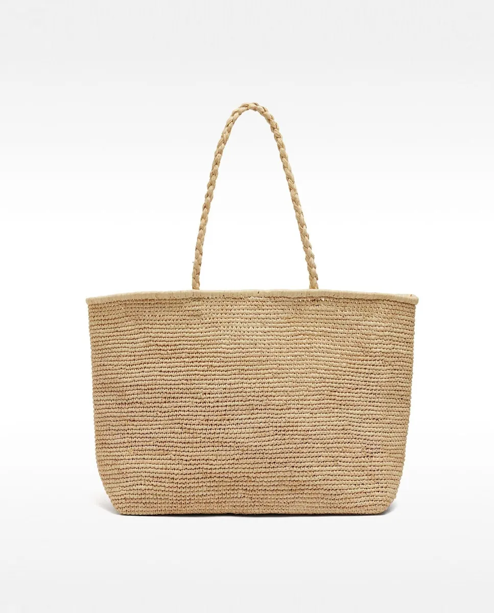 Сумка-шоппер из эффекта рафии с затягивающимся шнурком и плетёной ручкой Parfois, светло-коричневый
Сумка-шоппер из эффекта рафии с затягивающимся шнурком и плетёной ручкой Parfois, светло-коричневый