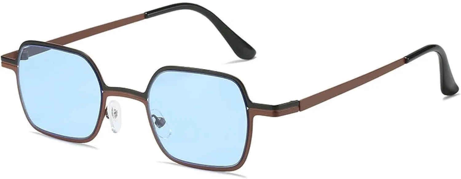 Роскошные маленькие металлические модные ретро-солнцезащитные очки для путешествий, уличной фотографии, унисекс, защита от УФ-излучения UV400 TKKTLLT, Brown Blue
Роскошные маленькие металлические модные ретро-солнцезащитные очки для путешествий, уличной фотографии, унисекс, защита от УФ-излучения UV400 TKKTLLT, Brown Blue