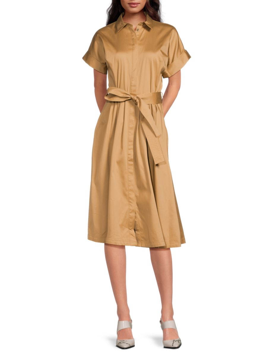 Платье-рубашка миди с поясом Karl Lagerfeld Paris, коричневый
Платье-рубашка миди с поясом Karl Lagerfeld Paris, коричневый