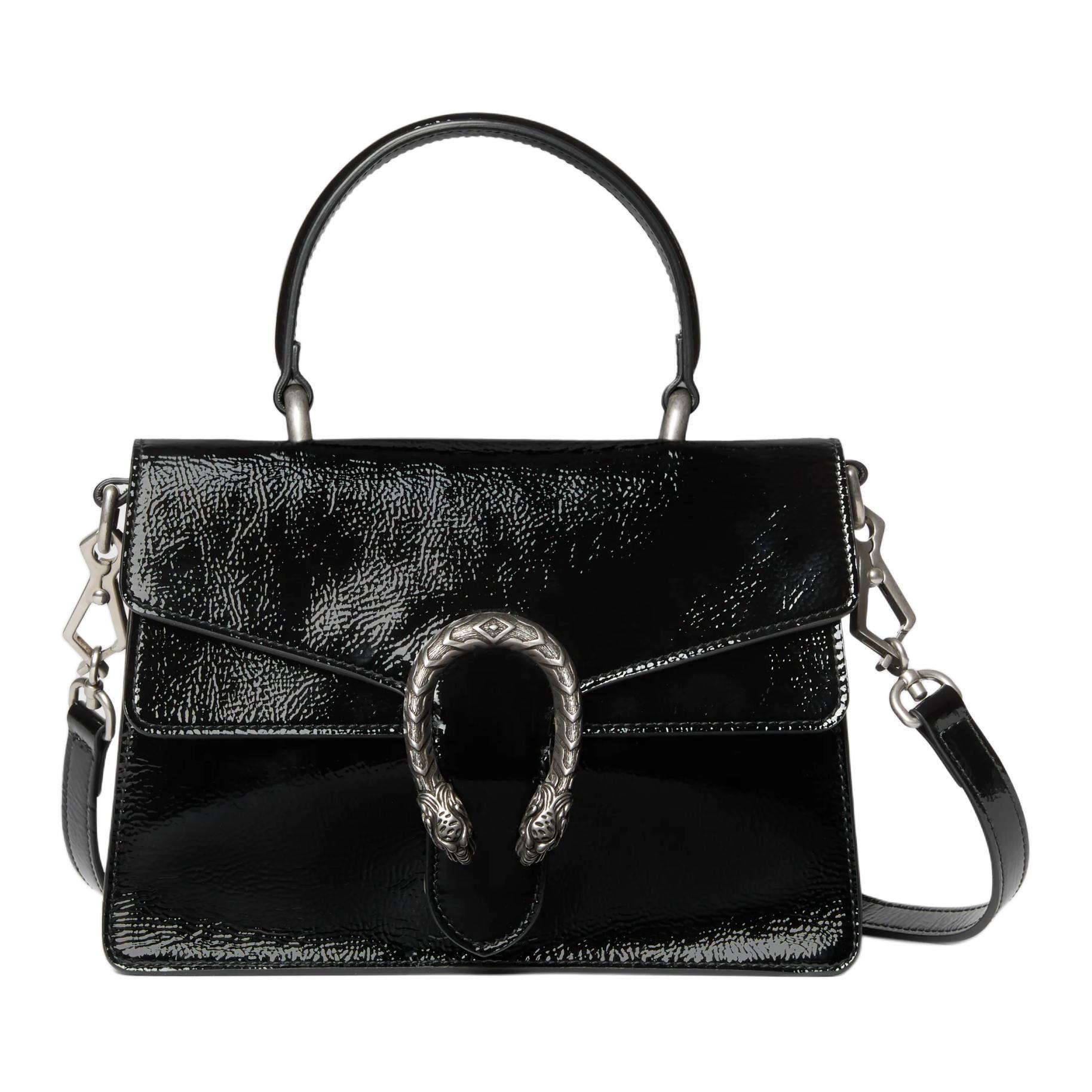 GUCCI Patent Leather Crossbody One Shoulder Handbag Small Size Women's Black
GUCCI Patent Leather Crossbody One Shoulder Handbag Small Size Women's Black