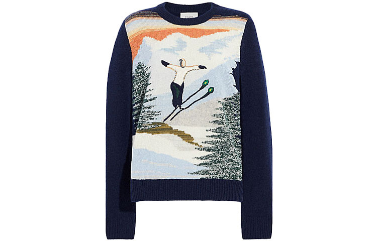 Кашемировый свитер женский темно-синий Coach
Кашемировый свитер женский темно-синий Coach