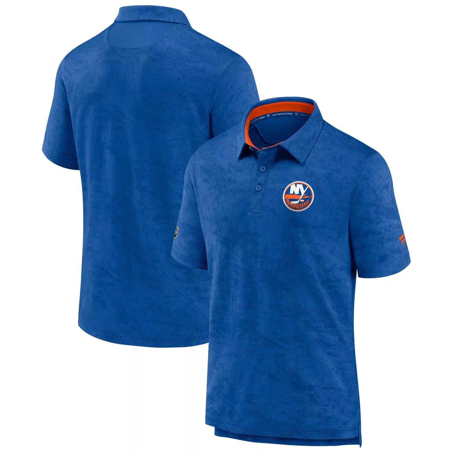 Мужская фирменная футболка-поло Royal New York Islanders Authentic Pro Rink Fanatics
Мужская фирменная футболка-поло Royal New York Islanders Authentic Pro Rink Fanatics