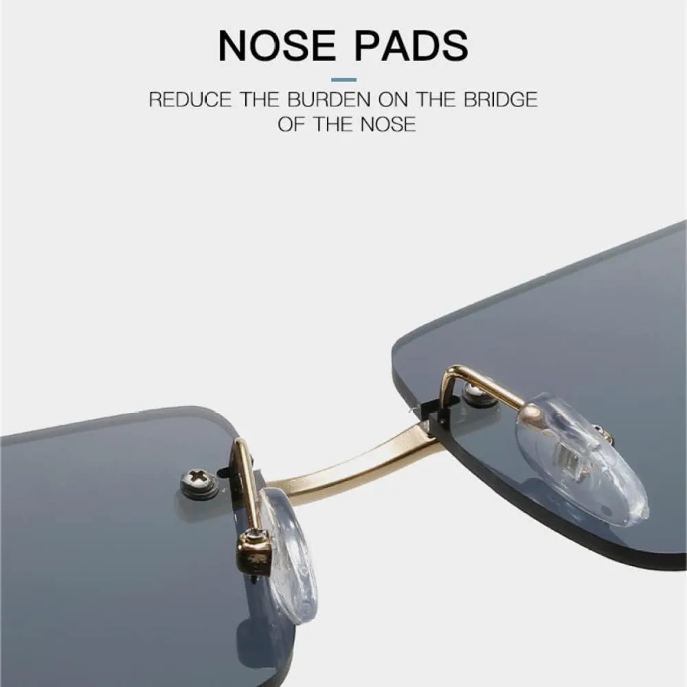 Модные прямоугольные солнцезащитные очки для женщин в винтажном стиле, без оправы, с градиентными линзами, солнцезащитные очки UV400 для мужчин MUTYNE, Purple Pink
Модные прямоугольные солнцезащитные очки для женщин в винтажном стиле, без оправы, с градиентными линзами, солнцезащитные очки UV400 для мужчин MUTYNE, Purple Pink