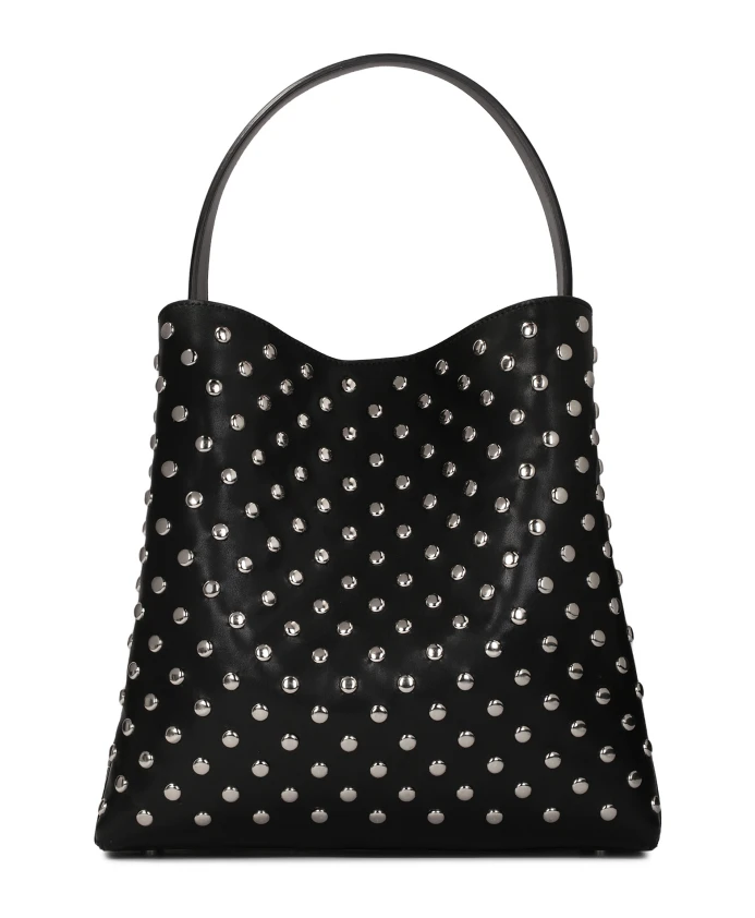 Кожаная сумочка, украшенная круглыми заклепками Kazar, черный
Кожаная сумочка, украшенная круглыми заклепками Kazar, черный