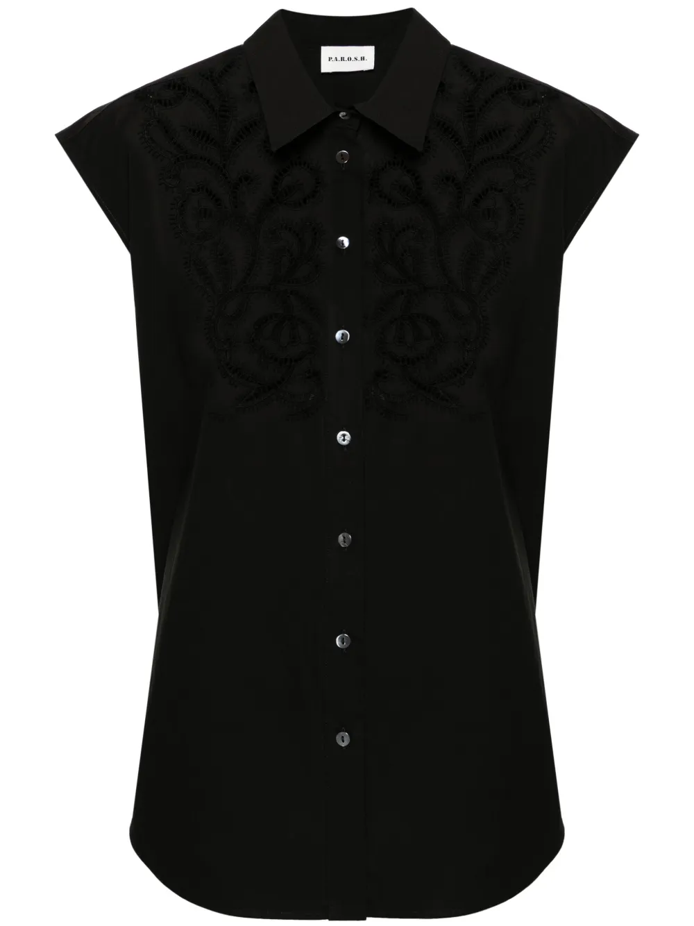 Рубашка без рукавов с вышивкой P.A.R.O.S.H., черный
Рубашка без рукавов с вышивкой P.A.R.O.S.H., черный
