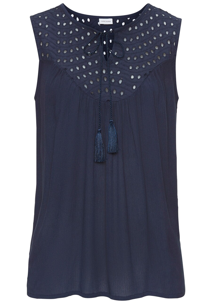 Топ LASCANA, темно-синий
Топ LASCANA, темно-синий