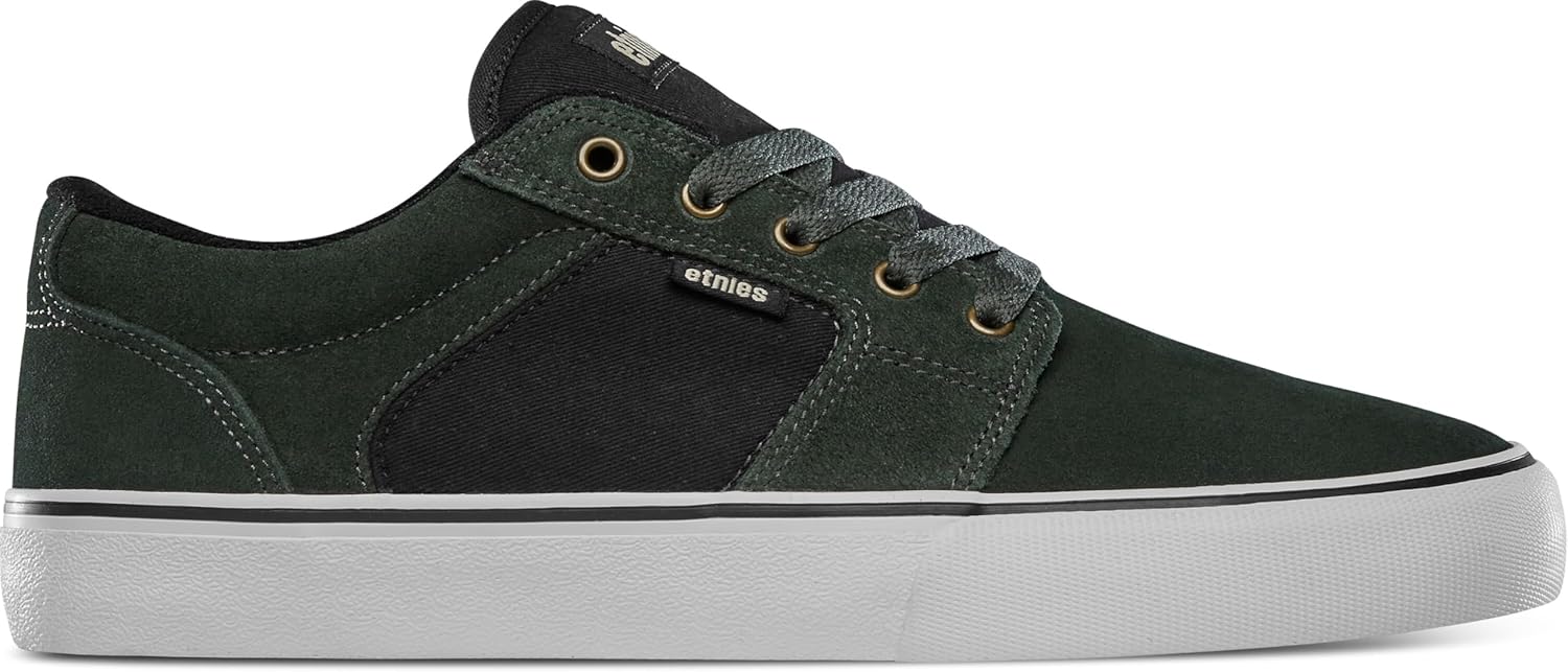 Кроссовки Etnies Barge LS - Классический скейтбордистский стиль, узкий вулканизированный силуэт, массивный бронированный воротник, усиленная вулканизация, амортизация, кроссовки на каждый день, зеленый
Кроссовки Etnies Barge LS - Классический скейтбордистский стиль, узкий вулканизированный силуэт, массивный бронированный воротник, усиленная вулканизация, амортизация, кроссовки на каждый день, зеленый