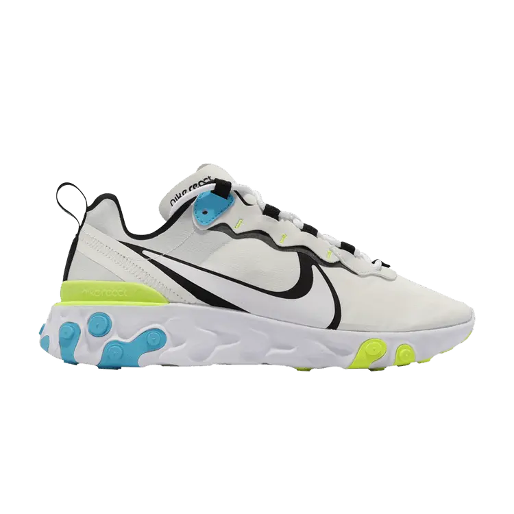 Кроссовки Nike React Element 55 'White Blue Fury Volt', белый
Кроссовки Nike React Element 55 'White Blue Fury Volt', белый