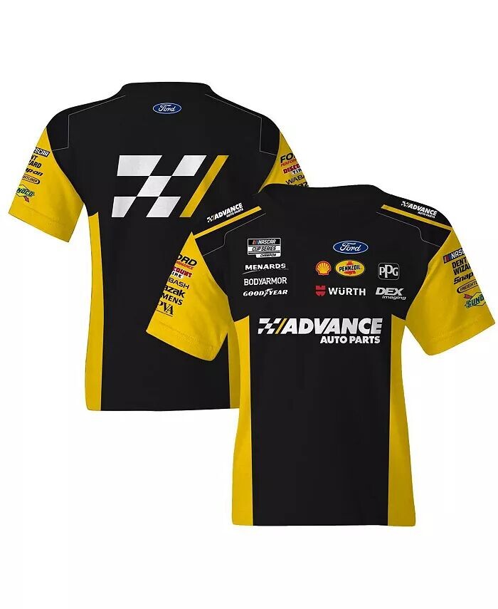 Черная/желтая футболка для больших мальчиков и девочек Ryan Blaney Advance Auto Parts Uniform Team Penske, мультиколор
Черная/желтая футболка для больших мальчиков и девочек Ryan Blaney Advance Auto Parts Uniform Team Penske, мультиколор
