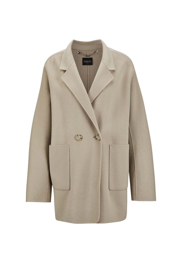 Двубортное пальто из чистой шерсти. Madeleine, цвет cappuccino 
Двубортное пальто из чистой шерсти. Madeleine, цвет cappuccino
