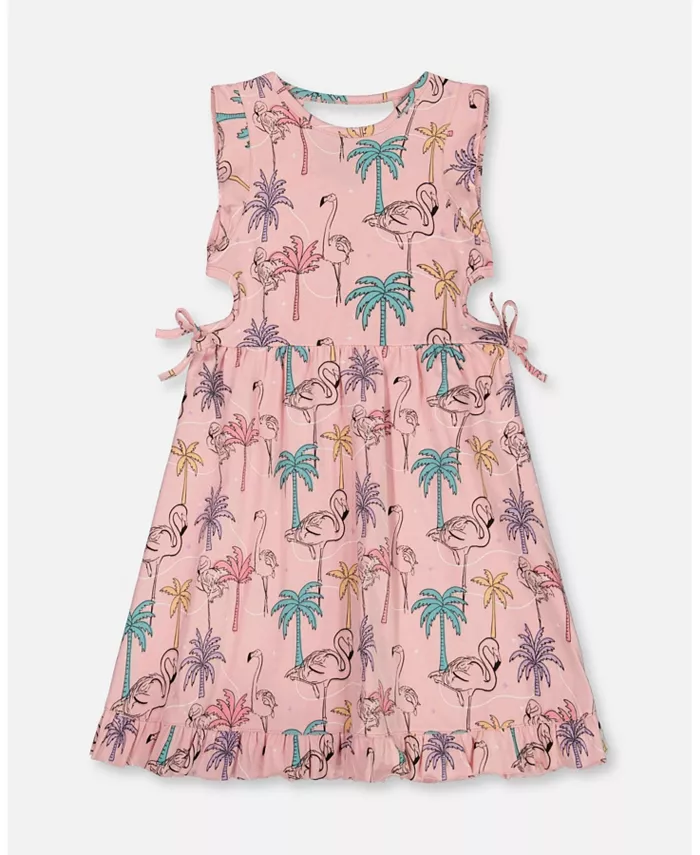 Платье для девочек с принтом из органического хлопка и вырезами Palm Trees, Pink Flamingo, And Turquoise Deux par Deux, розовый
Платье для девочек с принтом из органического хлопка и вырезами Palm Trees, Pink Flamingo, And Turquoise Deux par Deux, розовый