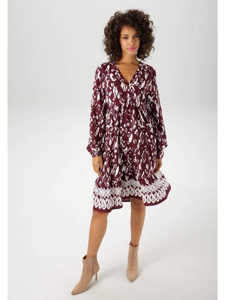 Aniston Платье бордового/белого цвета
Aniston Платье бордового/белого цвета