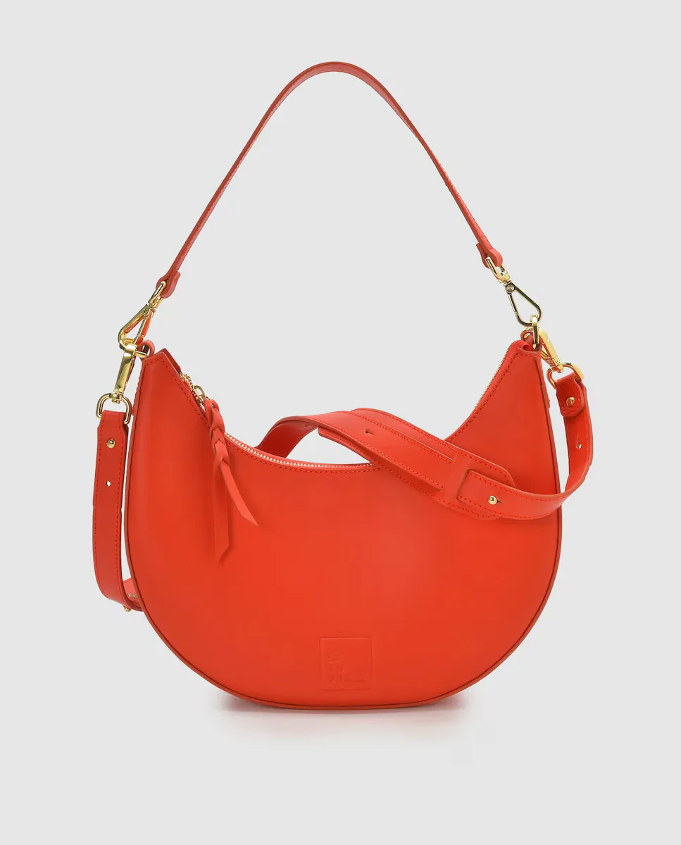 Оранжевая кожаная сумка через плечо в форме полумесяца Leandra, оранжевый
Оранжевая кожаная сумка через плечо в форме полумесяца Leandra, оранжевый