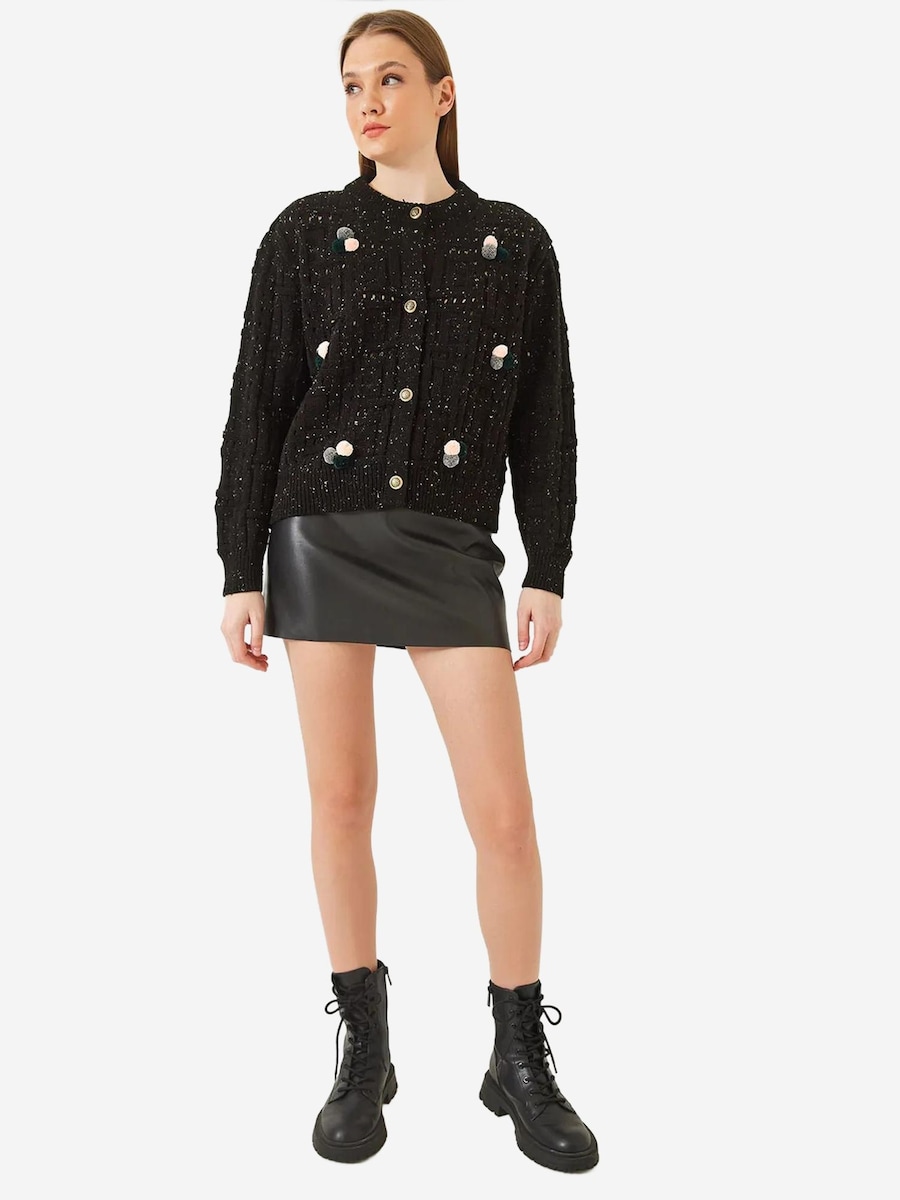 Вязаный кардиган Bianco Lucci, Mottled Black
Вязаный кардиган Bianco Lucci, Mottled Black