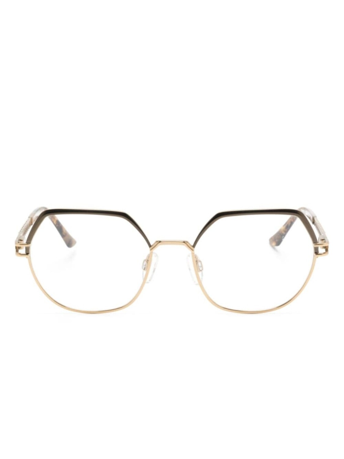 Cazal очки в овальной оправе с перфорацией, золотистый
Cazal очки в овальной оправе с перфорацией, золотистый