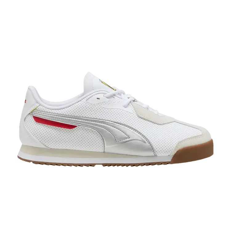Кроссовки Puma Scuderia Ferrari x Roma Suede 'White Aged Silver', белый
Кроссовки Puma Scuderia Ferrari x Roma Suede 'White Aged Silver', белый