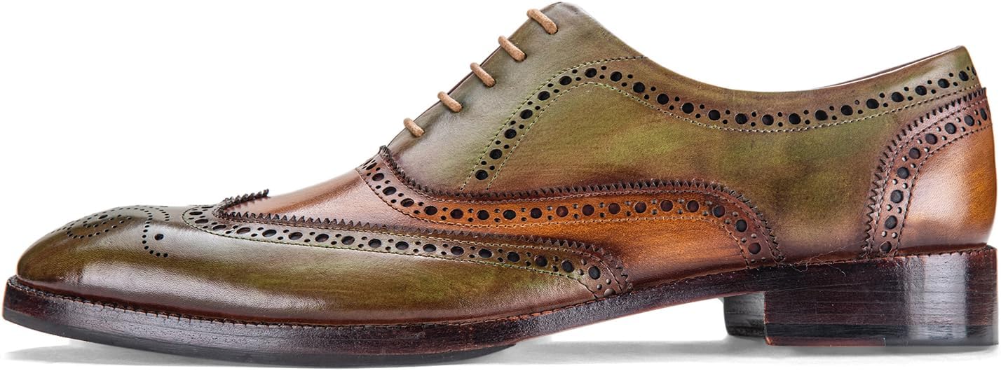 Мужские туфли оксфорды Lethato Wingtip Brogue ручной работы из натуральной кожи с шнуровкой, зеленый
Мужские туфли оксфорды Lethato Wingtip Brogue ручной работы из натуральной кожи с шнуровкой, зеленый