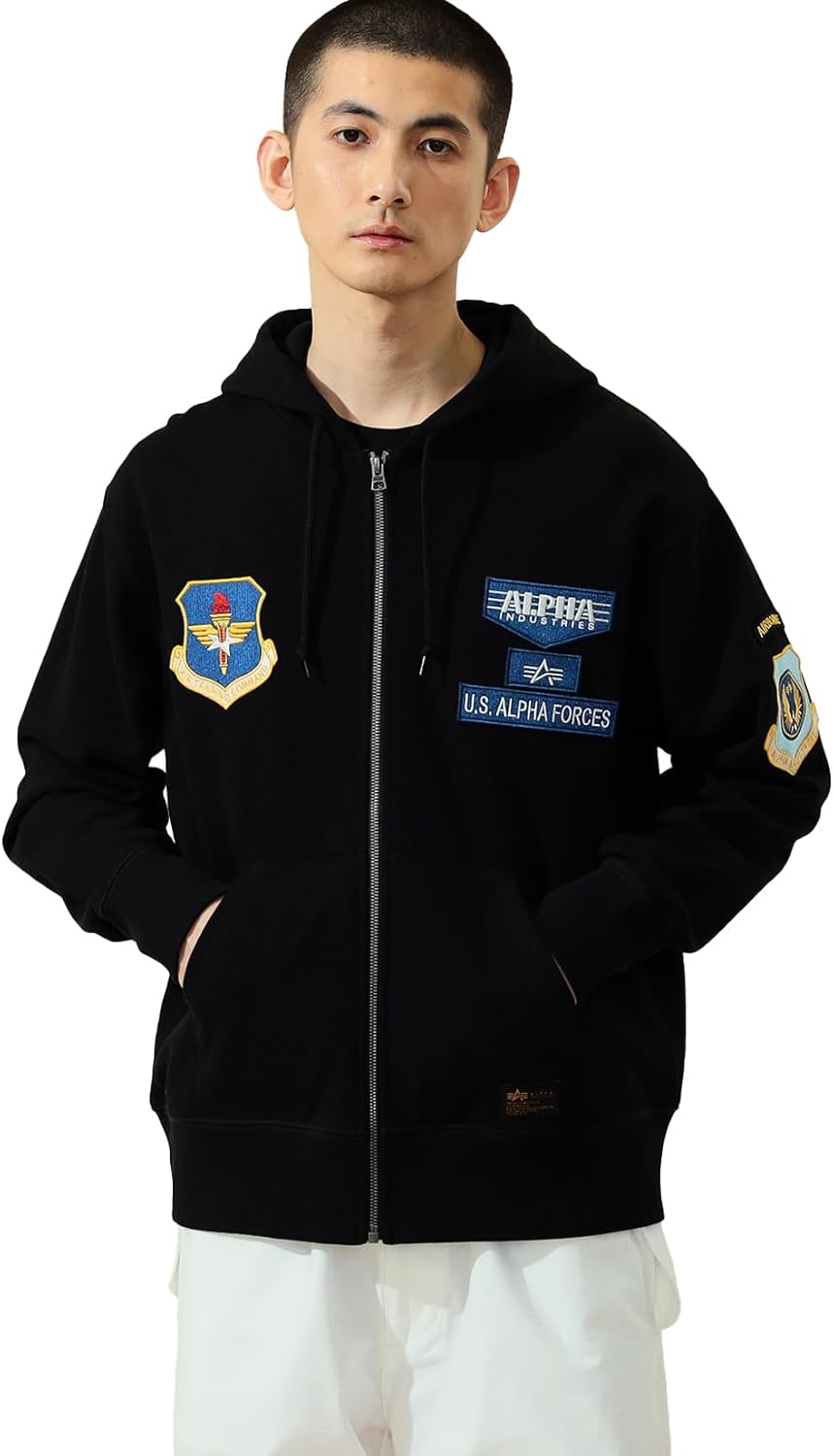 Мужская толстовка на молнии с нашивками Tops TC1616 Alpha Industries Inc, черный
Мужская толстовка на молнии с нашивками Tops TC1616 Alpha Industries Inc, черный