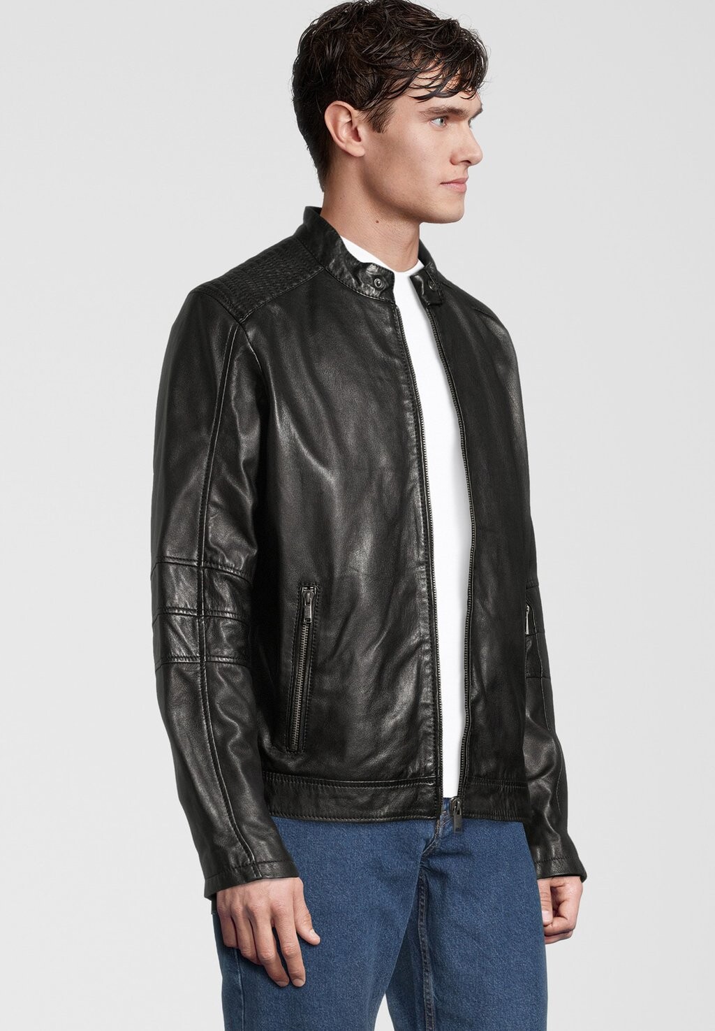 Кожаная куртка SANTOS HIS H.I.S, черный
Кожаная куртка SANTOS HIS H.I.S, черный