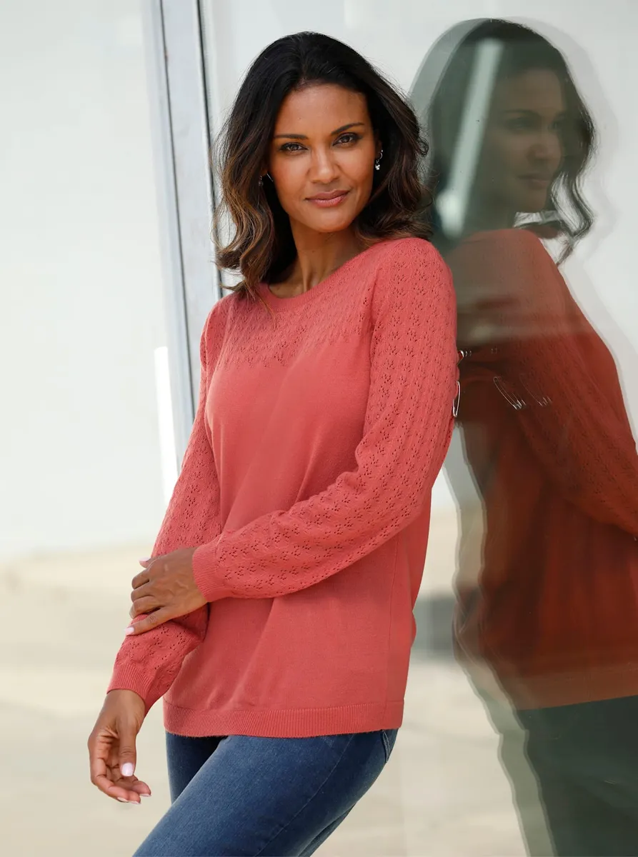 Свитер с круглым вырезом Classic Basics "Свитер Ajour", цвет Grapefruit
Свитер с круглым вырезом Classic Basics "Свитер Ajour", цвет Grapefruit
