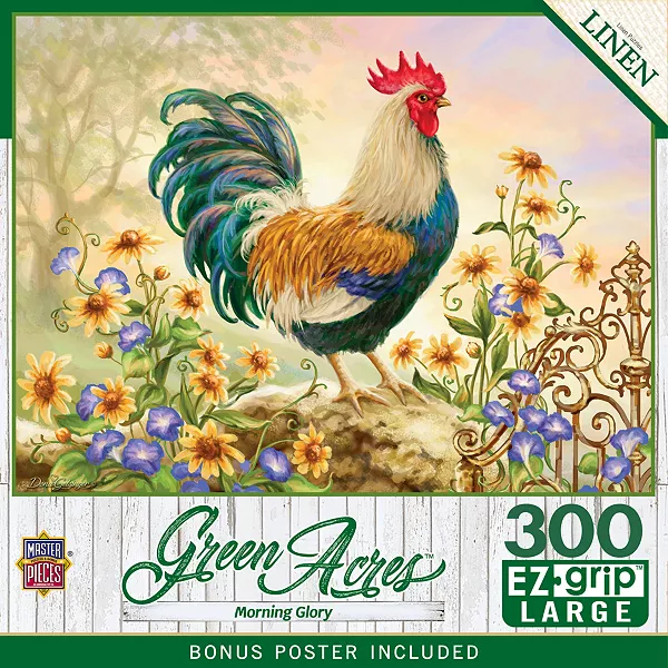 Пазл Masterpieces Green Acres Morning Glory из 300 деталей EZ Grip Masterpieces Puzzles, multicolor
Пазл Masterpieces Green Acres Morning Glory из 300 деталей EZ Grip Masterpieces Puzzles, multicolor