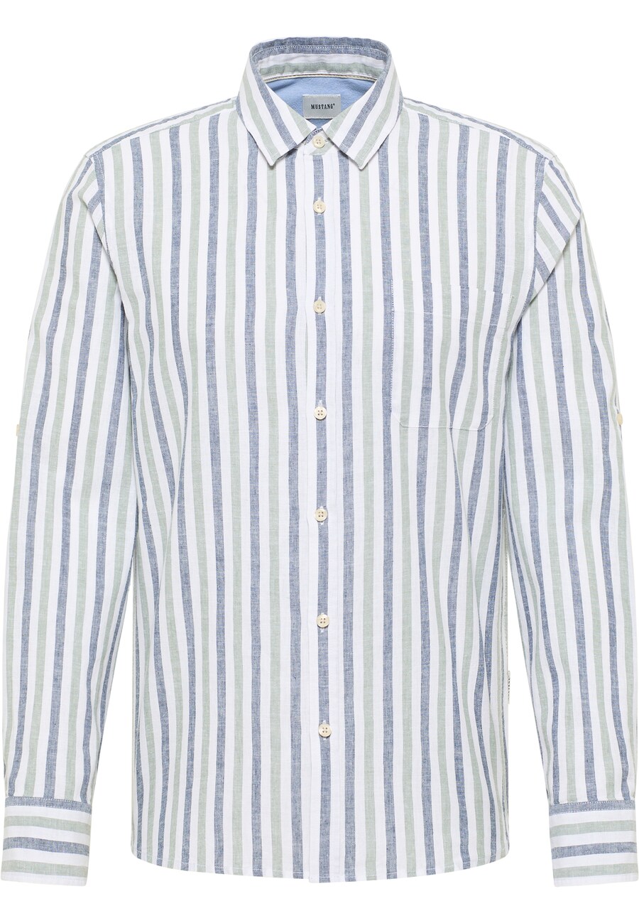 Рубашка на пуговицах Comfort fit MUSTANG Rawlins, пятнистый синий
Рубашка на пуговицах Comfort fit MUSTANG Rawlins, пятнистый синий