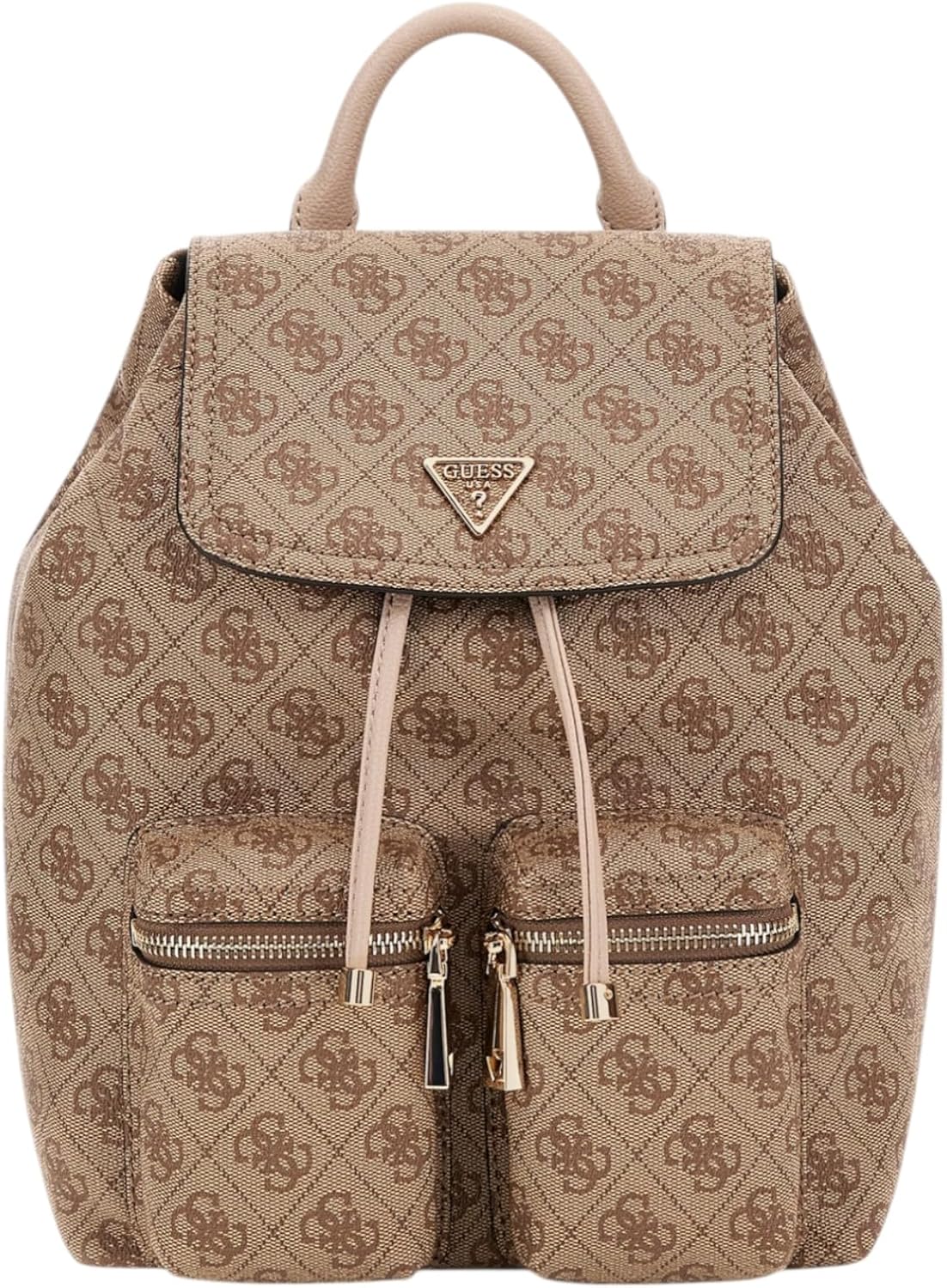 Рюкзак GUESS Monogram, коричневый цвет, застежка на шнурке, карман на молнии
Рюкзак GUESS Monogram, коричневый цвет, застежка на шнурке, карман на молнии