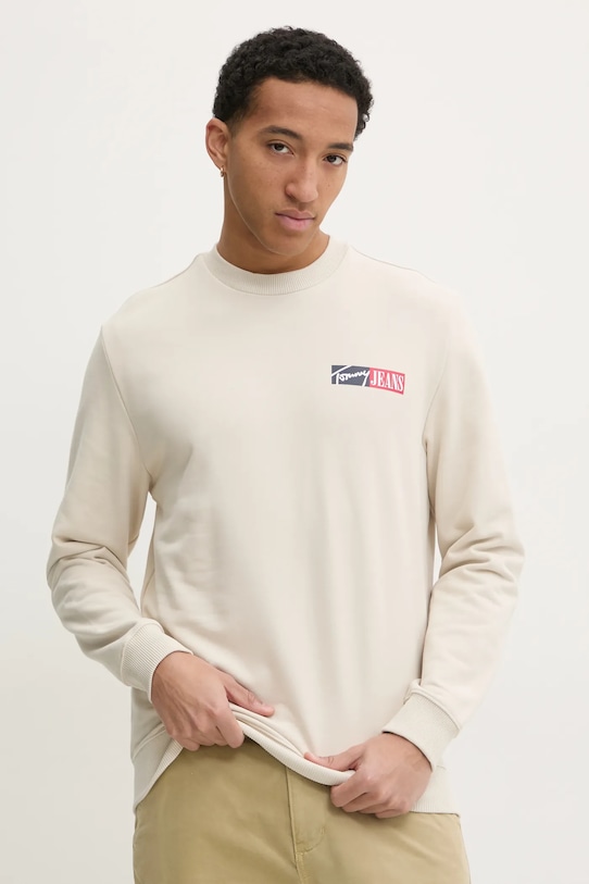 Хлопковая толстовка Tommy Jeans, бежевый
Хлопковая толстовка Tommy Jeans, бежевый