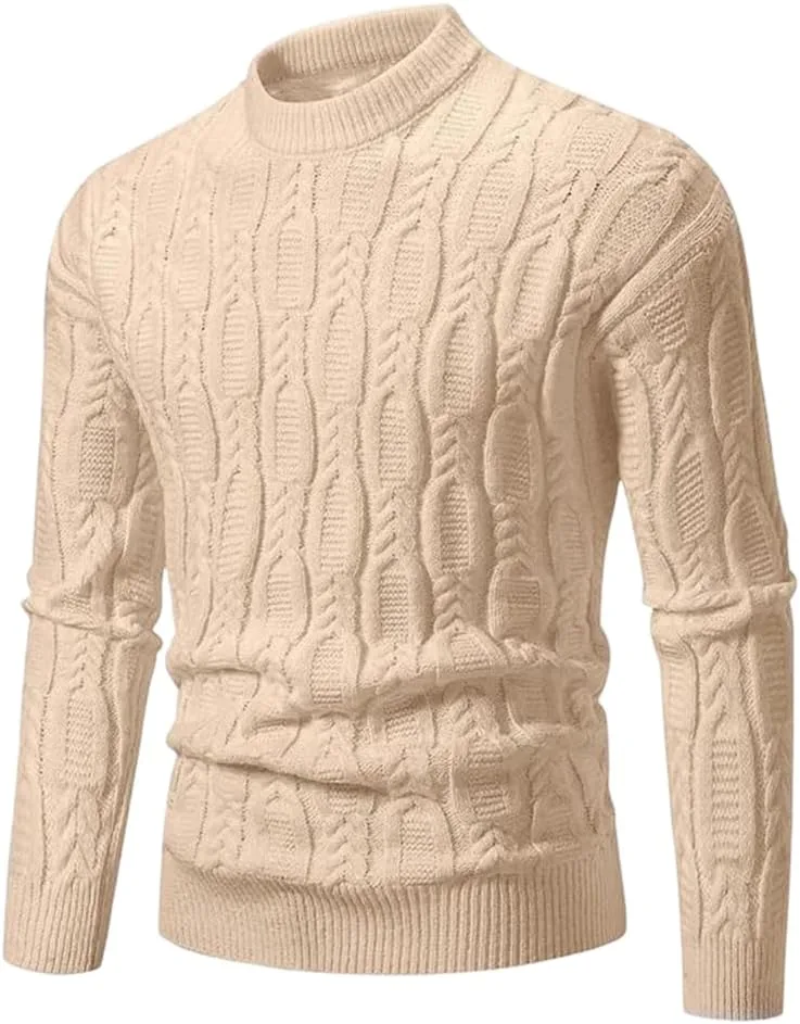 Мужской свитер с круглым вырезом
Мужской свитер с круглым вырезом