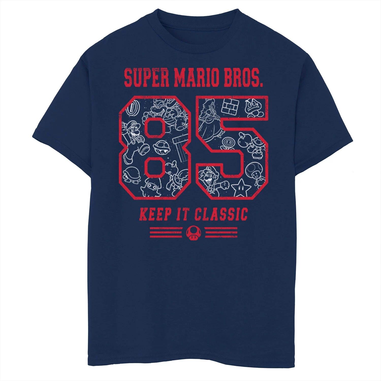 Футболка Nintendo Super Mario 85 Keep It Classic с рисунком для мальчиков 8–20 лет Licensed Character, синий
Футболка Nintendo Super Mario 85 Keep It Classic с рисунком для мальчиков 8–20 лет Licensed Character, синий