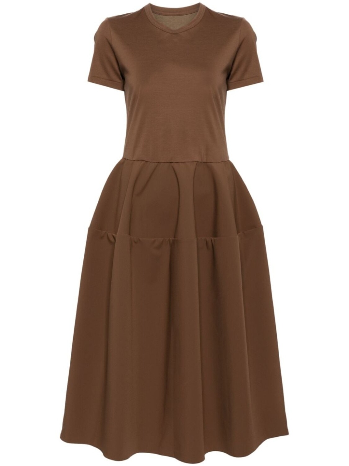 JNBY платье с короткими рукавами и принтом, коричневый 
JNBY платье с короткими рукавами и принтом, коричневый