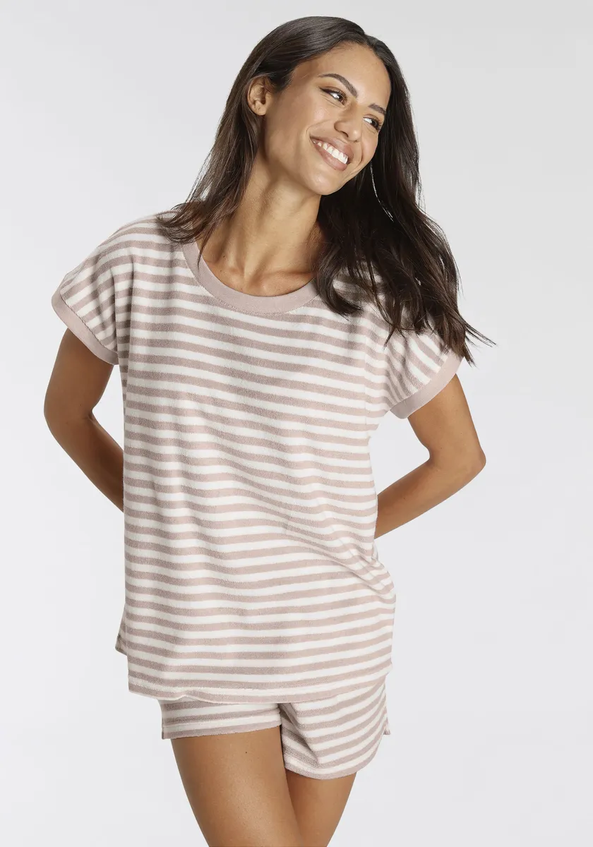 Vivance Dreams Пижама (2 шт.), из мягкой махровой ткани, розовый 
Vivance Dreams Пижама (2 шт.), из мягкой махровой ткани, розовый