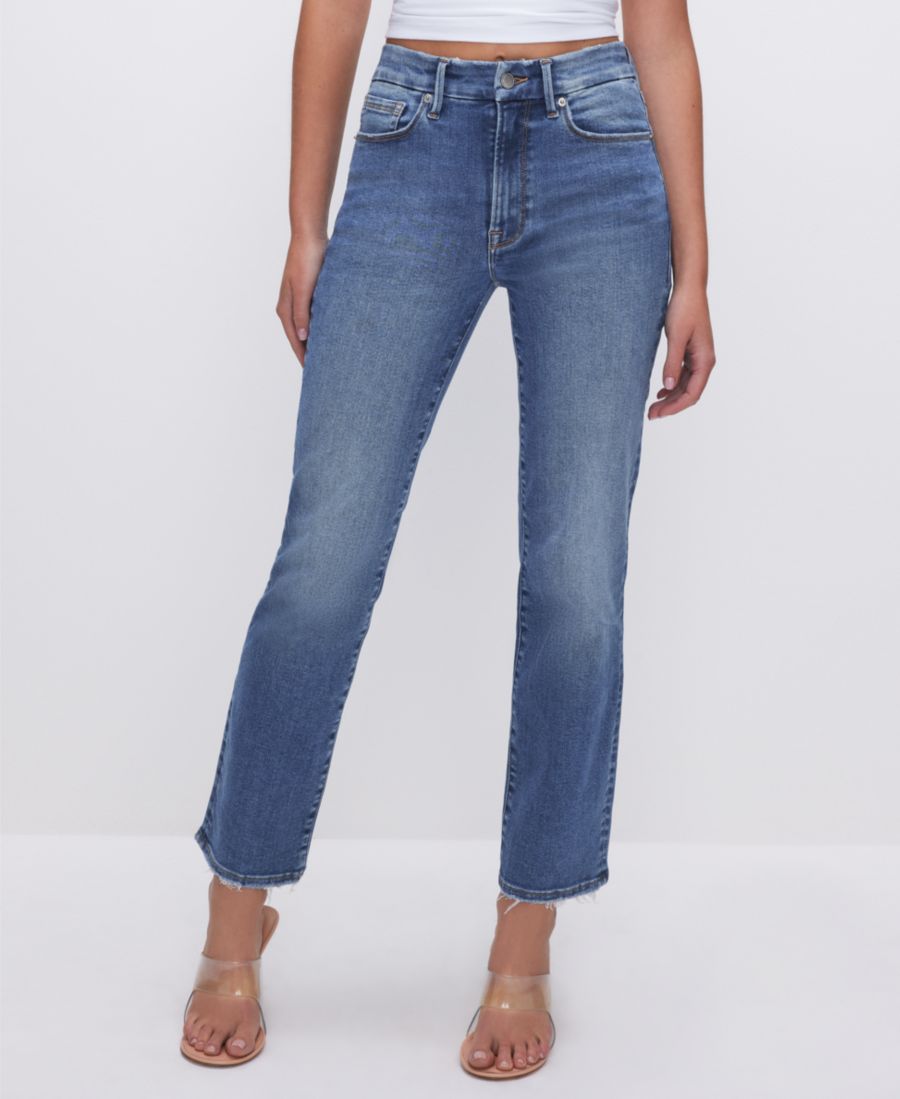 Женские джинсы прямого кроя Always Fits Good Legs, стандартные и большие размеры Good American, Indigo316
Женские джинсы прямого кроя Always Fits Good Legs, стандартные и большие размеры Good American, Indigo316