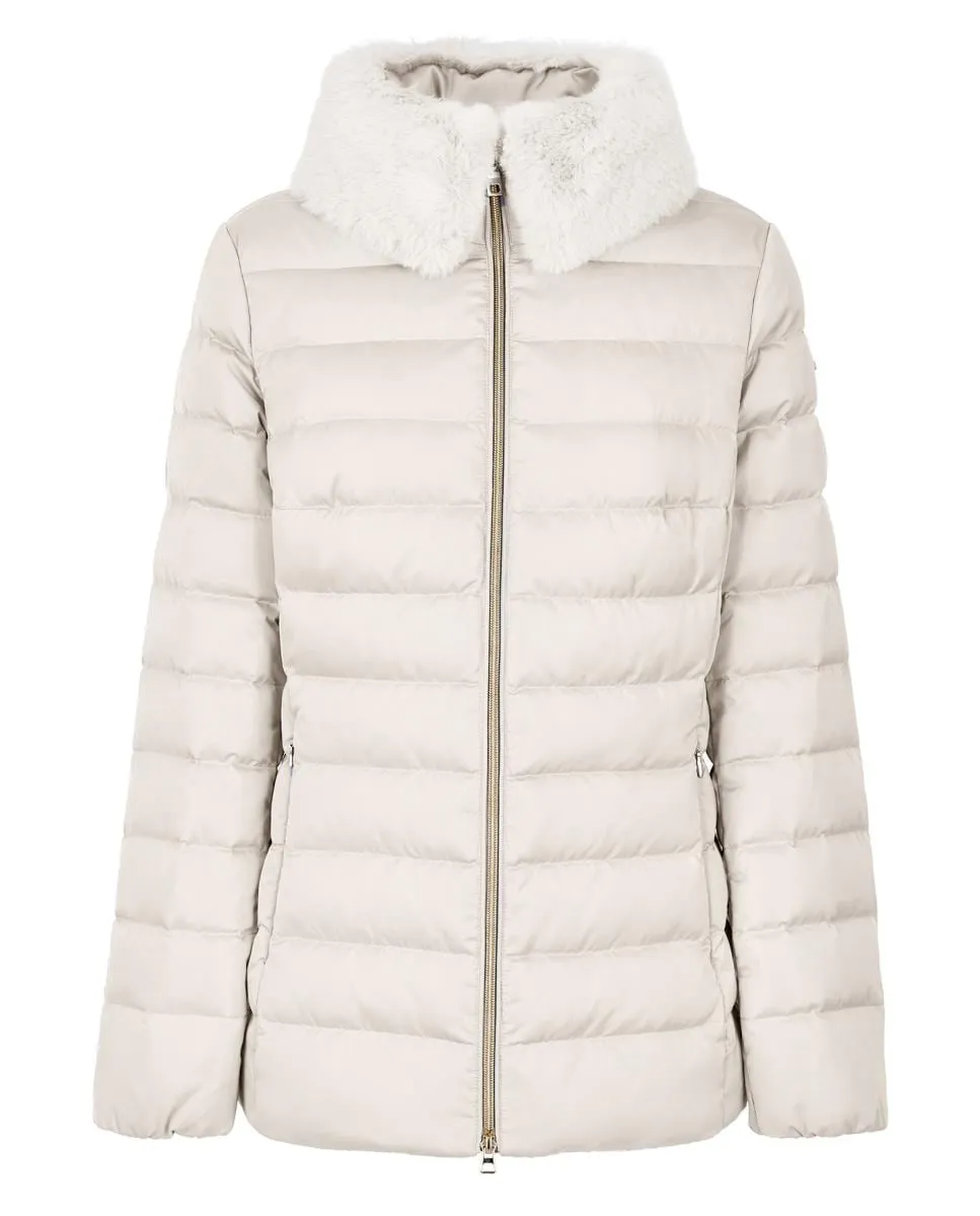 Женский пуховик средней длины с капюшоном Geox, белый
Женский пуховик средней длины с капюшоном Geox, белый