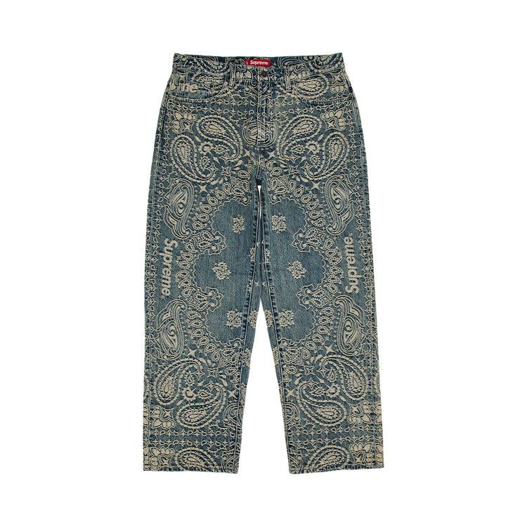 Джинсы Supreme Bandana Jacquard Baggy Jean, Blue
Джинсы Supreme Bandana Jacquard Baggy Jean, Blue