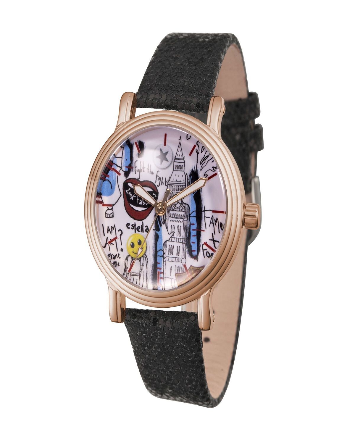 Женские часы Disney Cruella в винтажном стиле с черным кожаным ремешком, 38 мм ewatchfactory, черный
Женские часы Disney Cruella в винтажном стиле с черным кожаным ремешком, 38 мм ewatchfactory, черный