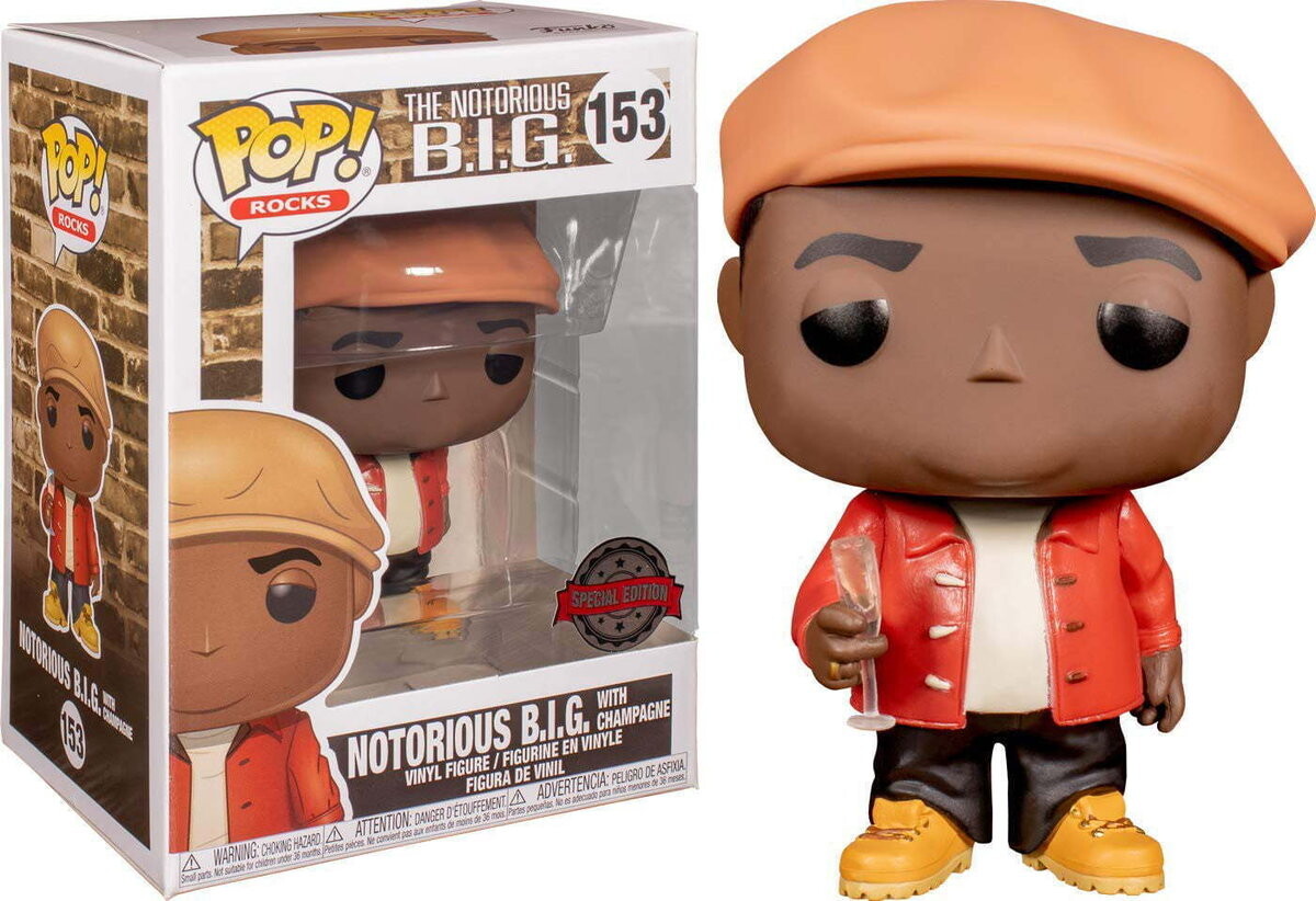 Funko POP Notorious B.I.G 153 Notorious B.I.G с шампанским, специальное издание Funko POP!
Funko POP Notorious B.I.G 153 Notorious B.I.G с шампанским, специальное издание Funko POP!